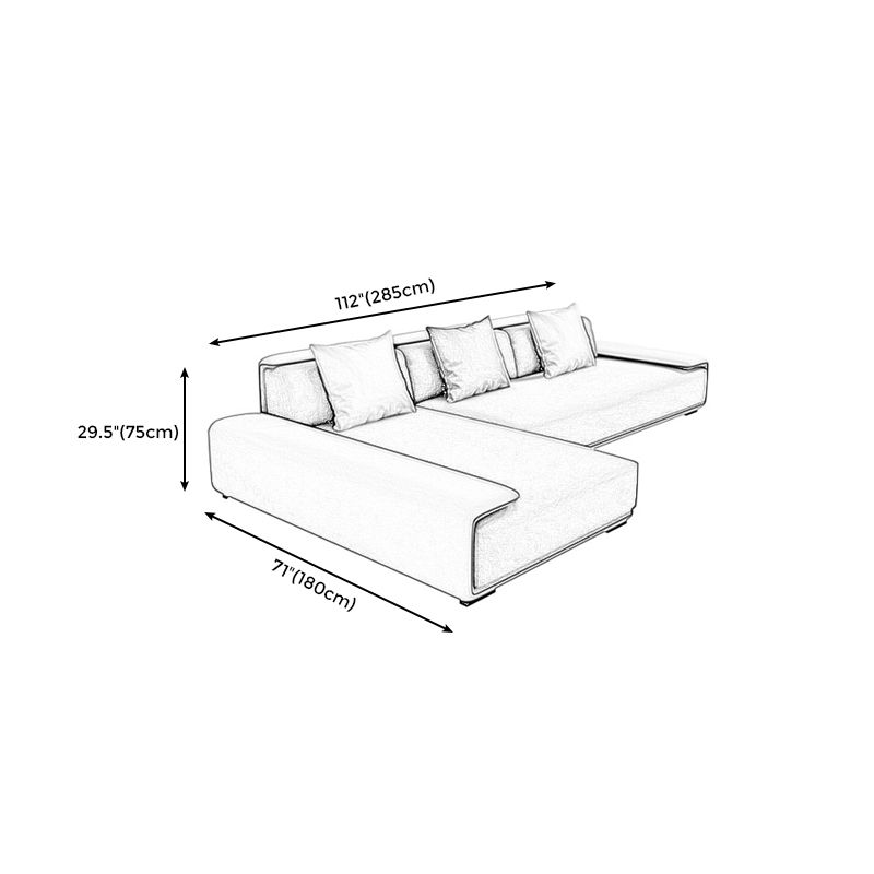 Faux leather Grey Sectional Armless Stain-Resistant Sectional for Living Room Clearhalo 'furn' 'furn_sectionals' 'Furniture' 'furniture_sectionals' 'kitchen' 'kitchen_sectionals' 'Living Room Furniture' 'Sectionals' 1200x1200_3ef29994-3a2b-4fcf-a73d-da1a4b45fc78