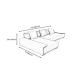 Faux leather Grey Sectional Armless Stain-Resistant Sectional for Living Room Clearhalo 'furn' 'furn_sectionals' 'Furniture' 'furniture_sectionals' 'kitchen' 'kitchen_sectionals' 'Living Room Furniture' 'Sectionals' 1200x1200_3ef29994-3a2b-4fcf-a73d-da1a4b45fc78