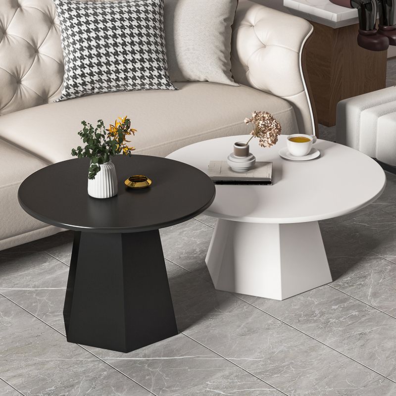 Tavolino in metallo rotondo set di piedistallo semplice tavolo da cocktail per soggiorno