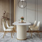 Metal Modern Oval Dining Table White Sintered Stone Top Table with Double Pedestal Clearhalo ' dining_table' 'Dining Tables & Seating' 'Dining Tables' 'furn' 'furn_dining_table' 'Furniture' 'furniture_dining_table' 'Kitchen & Dining Furniture' 'kitchen&dining_furn' 'kitchen' 'kitchen_dining_table' 1200x1200_3ef51b40-7f85-4e8e-bca7-26d959f0364b