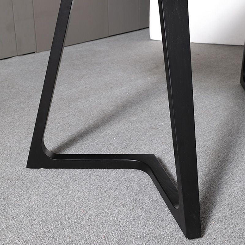 Black Rectangular Office Desk with Black Metal Base Modern Desk Clearhalo 'furn' 'furn_office_desk' 'Furniture' 'Office Desks' 'Office Furniture' 'office_desk' 1200x1200_3ef6d183-c50c-4db2-bd38-fb4dfdf018b0