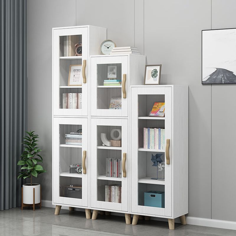 Engineered Wood Standard Bookshelf Modern White Bookcase with Shelves Clearhalo 'Bookcases' 'furn' 'furn_bookcases' 'Furniture' 'Office Furniture' 1200x1200_3ef82d3b-018e-4c7e-9be1-2cc143b81f58