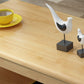 Scandinavian Rectangle Wood Coffee Table 17.7"H 4 Legs Cocktail Table with 4 Drawers
