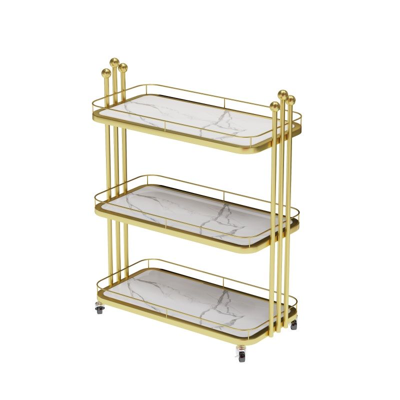 Dining Room Rolling Prep Table Stone Open Storage Prep Table