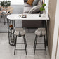 White Stone Bar Dining Table Contemporary Bar Table with Sled Base Clearhalo 'Bar Furniture' 'Bar Tables' 'bar_tables' 'Furniture' 'furniture_bar_tables' 'Kitchen & Dining Furniture' 1200x1200_3efd29c4-8bf3-4235-83e5-df8bd3c721e3