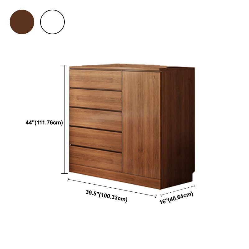 16" W Wooden Chest Modern Style Storage Chest Dresser with Drawers and Doors Clearhalo 'Bedroom Furniture' 'Dressers & Chests' 'dressers_chests' 'furn' 'furn_dressers_chests' 'Furniture' 1200x1200_3efde349-08c3-46d9-8558-780161c8e69e