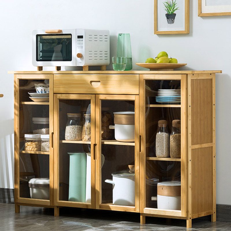 Moderno portabiatte sideboard della porta acrilica mobile in legno per l'uso della cucina