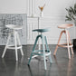Nordic Low Back Counter Bar Stool Plastic Bar Stool for Home