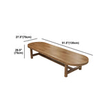 Escritorio de escritura de madera sólida Reunión ovalada de la reunión del hogar y oficina