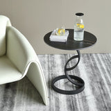 Table d'appoint à accent carré de pierre 20,87 pouces de haut