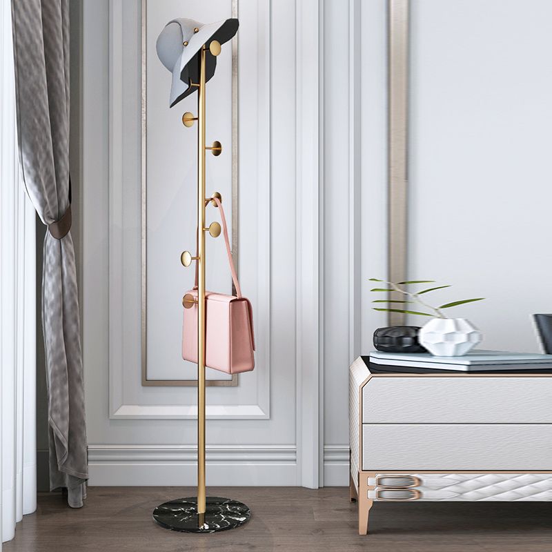 Modern Entryway Metal Free Standing No Distressed 8 Hooks Coat Rack Clearhalo 'Entry & Mudroom Furniture' 'furn' 'furn_hall_tree_coat_racks' 'Furniture' 'Hall Trees & Coat Racks' 'hall_tree_coat_racks' 1200x1200_3f02d9de-4c1a-47fd-83c8-14caac9d5337