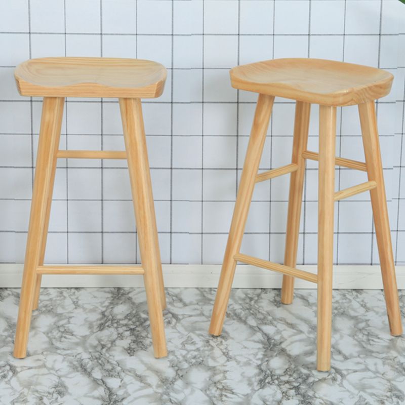 Tabouret en bois contemporain Rectangle Rectangle Soutr comptoir tabouret en finition mate