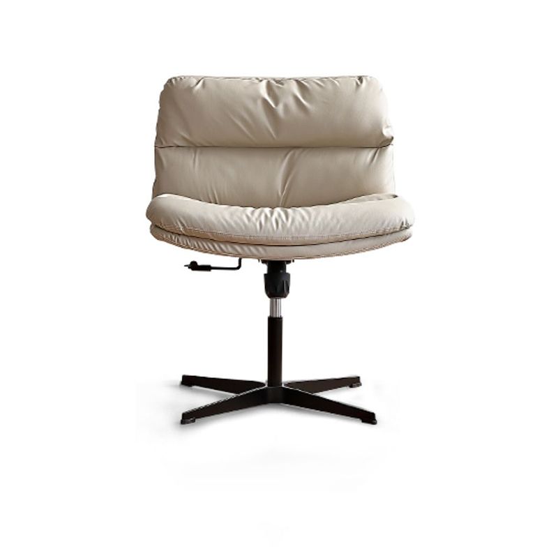 Chaise de bureau sans bras moderne chaise de bureau de hauteur de siège réglable