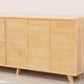 Contemporary Pine Wood Bookshelf Closed Back Bookcase for Home Office