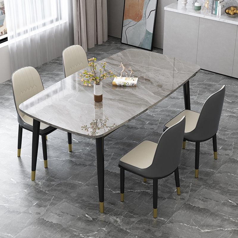 Traditional Luxury Rectangle Dining Site Table Stone Dining Room Home Furniture for Home Clearhalo ' dining_table' 'Dining Tables & Seating' 'Dining Tables' 'furn' 'furn_dining_table' 'Furniture' 'furniture_dining_table' 'Kitchen & Dining Furniture' 'kitchen&dining_furn' 'kitchen' 'kitchen_dining_table' 1200x1200_3f088e50-e7eb-4b32-9532-bbf5fafa6f5e