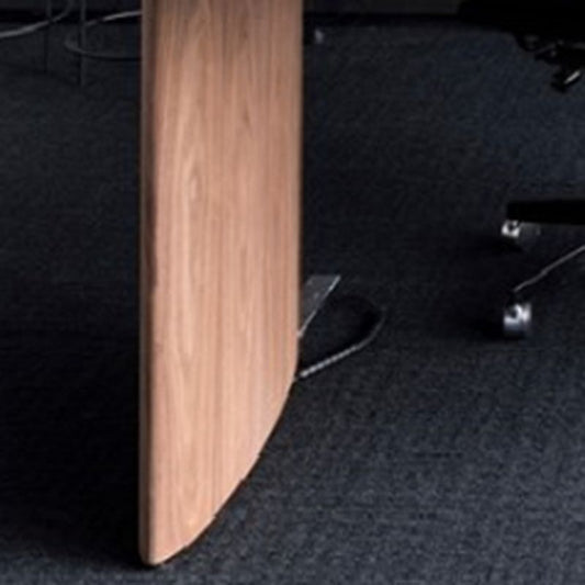 Escritorio de oficina de forma no convencional moderno Home Wood Wood Writing Desk