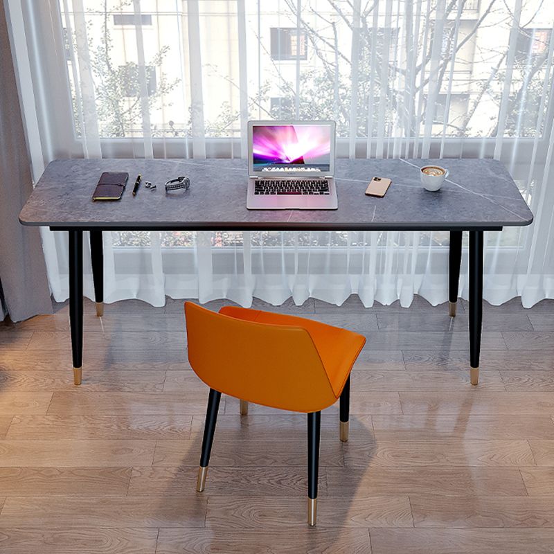 Scrivania industriale rettangolare scrivania domestica con gambe metalliche
