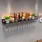 Metal Modern Wine Holder Rack Wall Mounted Wine Bottle & Glass Rack with Stemware Holder Clearhalo 'furn' 'furn_wine_racks' 'Furniture' 'Kitchen & Dining Furniture' 'Wine Racks' 'wine_racks' 1200x1200_3f0d4480-f45a-469e-bbd2-cf13848057d1
