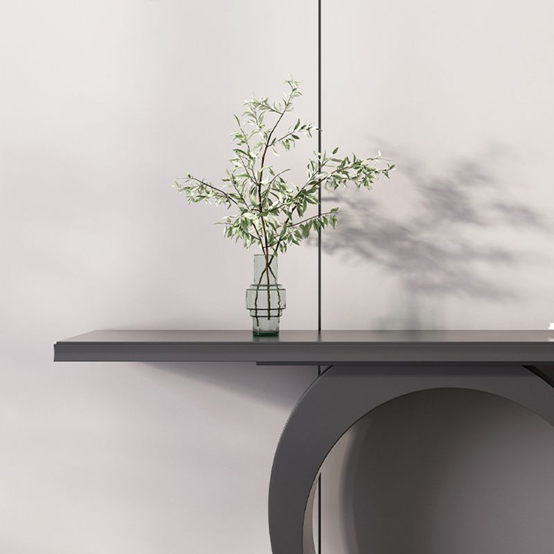 Contemporary Wooden Console Accent Table with Rectangle Top for Hall