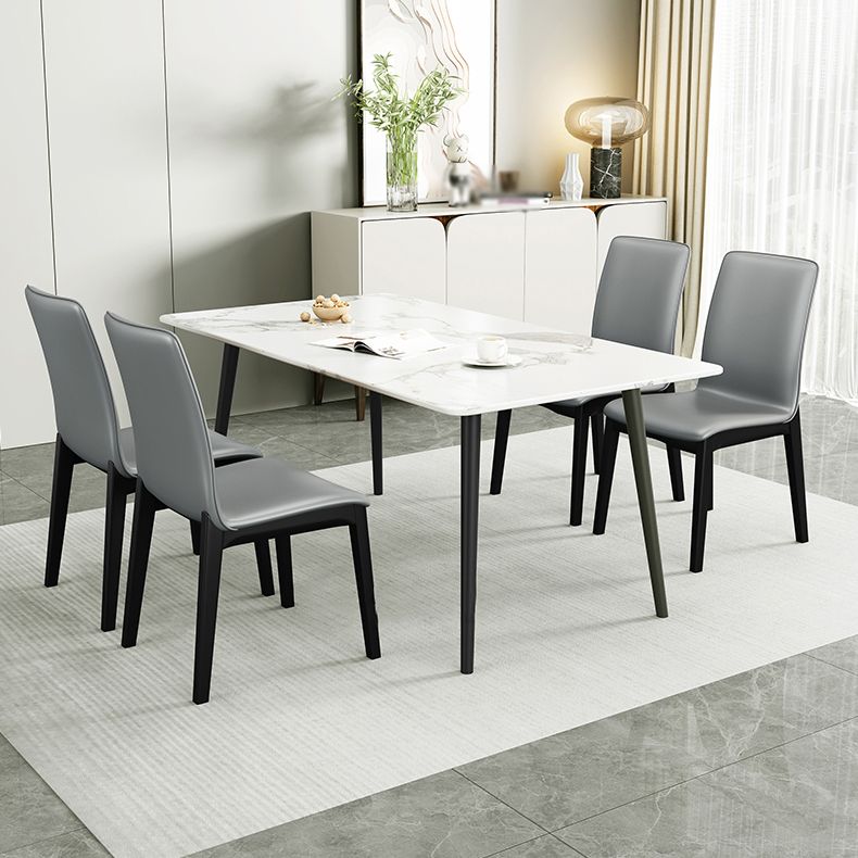 Scandinavian Style Wood Dining Chair Dining Room Solid Back Armless Chair (Set of 2) Clearhalo ' kitchen&dining_furn' 'Dining Chairs' 'Dining Tables & Seating' 'dining_chair' 'furn' 'furn_dining_chair' 'Furniture' 'furniture_dining_chair' 'Kitchen & Dining Furniture' 'kitchen' 1200x1200_3f0f4430-9be0-46f7-ab40-7d5aa08d0234