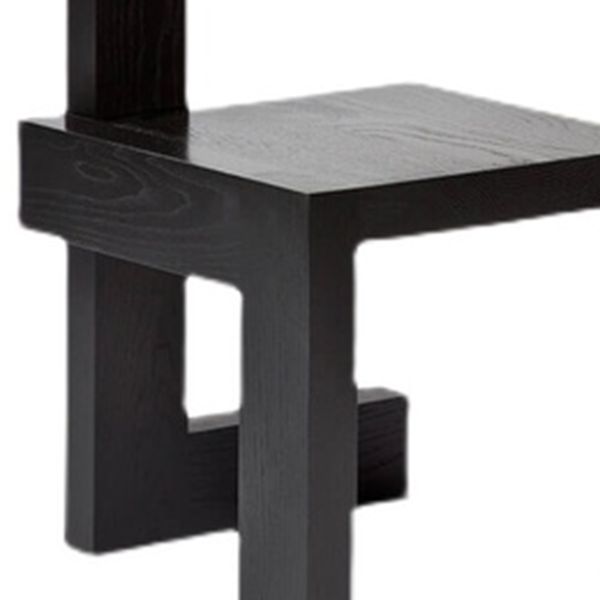 Moderner Armstuhl Holz offener Essakzent -Stuhl für Zuhause