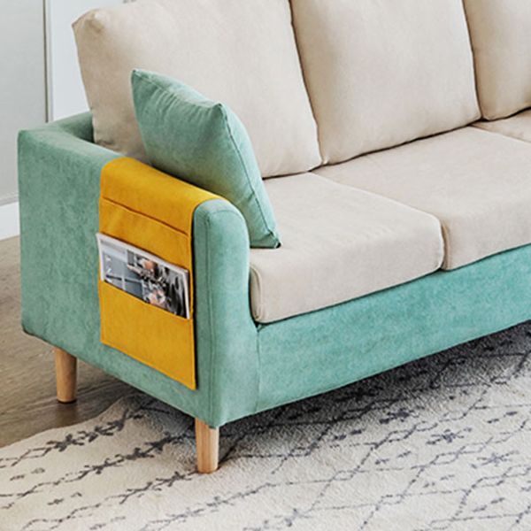 Moderne vierkante arm Standaard bank houten bank voor woonkamer