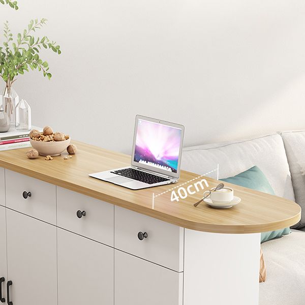 Specialty Contemporary Pub Table with Pedestal Manufactured Wood Bar Table Clearhalo 'Bar Furniture' 'Bar Tables' 'bar_tables' 'furn' 'furn_bar_tables' 'Furniture' 'Kitchen & Dining Furniture' 1200x1200_3f100afd-b502-47af-ac9d-7f52030d3d2b