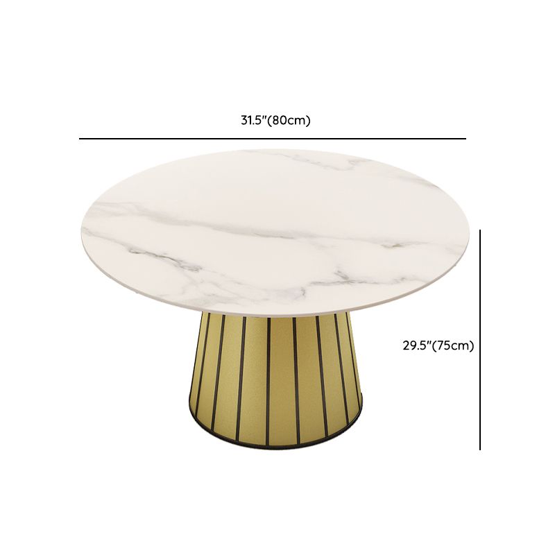 Nordic Round Stone Dining Table 1/7 Pieces Dining Set for Kitchen