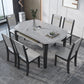 Contemporary Dining Round Table Sintered Stone Table with Wood Legs for Home Clearhalo 'Dining Tables & Seating' 'Dining Tables' 'dining_table' 'furn' 'furn_dining_table' 'Furniture' 'Kitchen & Dining Furniture' 1200x1200_3f126102-c75b-4a86-a469-44a84a69489c