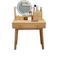 Scandinavian Solid Wood Table Makeup Vanity with Mirror and Drawers