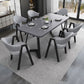 Contemporary Gray Standard Dining Set MDF Rectangle Shape Dining Set for Kitchen Clearhalo 'Dining Room Sets' 'Dining Tables & Seating' 'dining_room_set' 'furn' 'furn_dining_room_set' 'Furniture' 'furniture_dining_room_set' 'Kitchen & Dining Furniture' 'kitchen&dining_furn' 'kitchen' 1200x1200_3f140872-46cc-4ae6-9e7c-112b32a07561