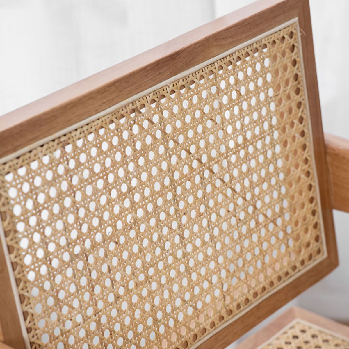 Country Style Dining Arm Chairs Rattan Open Back Rubberwood Indoor Armchair Clearhalo ' kitchen&dining_furn' 'Dining Chairs' 'Dining Tables & Seating' 'dining_chair' 'furn' 'furn_dining_chair' 'Furniture' 'furniture_dining_chair' 'Kitchen & Dining Furniture' 'kitchen' 1200x1200_3f145026-ada1-4247-a4d9-3b0642089b92