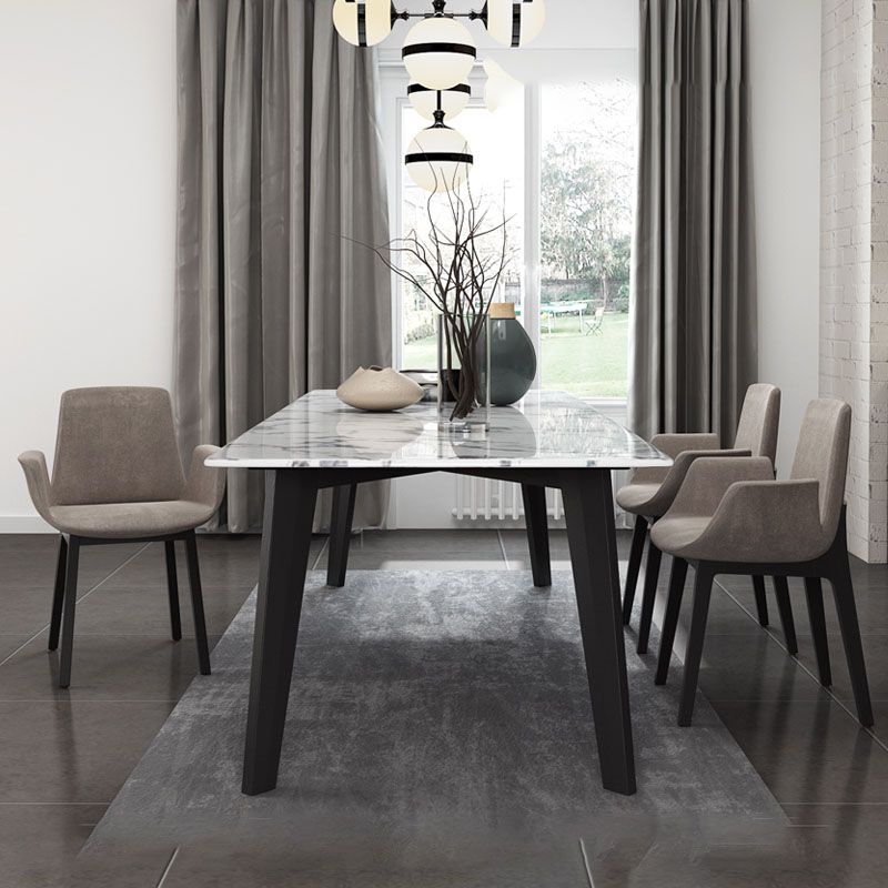 Contemporary 1/2/4/5/6 Pieces Dining Set Marble Dining Room Set for Home Use Clearhalo 'Dining Room Sets' 'Dining Tables & Seating' 'dining_room_set' 'furn' 'furn_dining_room_set' 'Furniture' 'furniture_dining_room_set' 'Kitchen & Dining Furniture' 1200x1200_3f15bbc4-9acf-418b-ab89-b81007080372