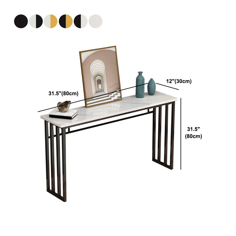 Table de console avec table d'accentuation de base de chevalet pour hall 31,5 "de haut
