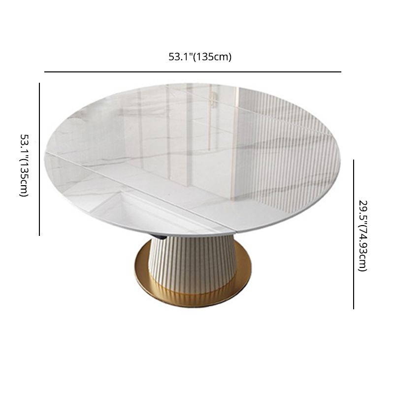 Round Contemporary Sintered Stone Dining Room Set Standard Dining Furniture Set Clearhalo 'Dining Room Sets' 'Dining Tables & Seating' 'dining_room_set' 'furn' 'furn_dining_room_set' 'Furniture' 'furniture_dining_room_set' 'Kitchen & Dining Furniture' 'kitchen&dining_furn' 'kitchen' 1200x1200_3f16764a-0388-429d-b9ce-4d0ff26d8b7a