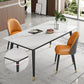 Sintered Stone White Tone Table Luxury Style 4 Legs Table for Dining Room Clearhalo ' dining_table' 'Dining Tables & Seating' 'Dining Tables' 'furn' 'furn_dining_table' 'Furniture' 'furniture_dining_table' 'Kitchen & Dining Furniture' 'kitchen&dining_furn' 'kitchen' 'kitchen_dining_table' 1200x1200_3f1aa87b-f1b8-4e99-9826-3d15a789a320