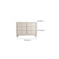 Commode coffre de rangement moderne commode en bois massif avec 3/6 tiroirs