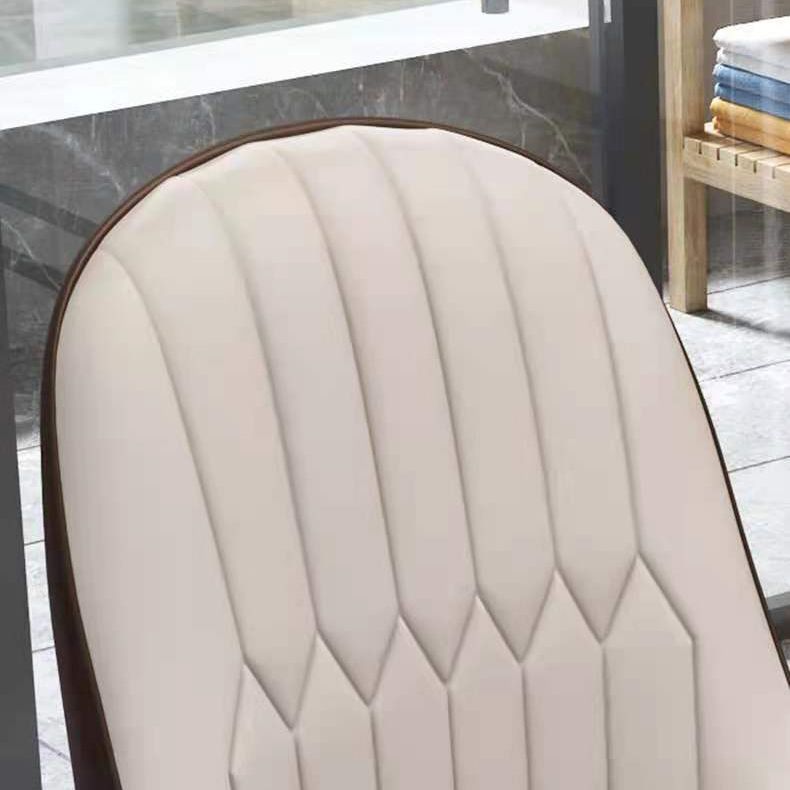 Indoor Scandinavian Arm Chair Upholstered Parsons Back Metal Dining Room Chair Clearhalo ' kitchen&dining_furn' 'Dining Chairs' 'Dining Tables & Seating' 'dining_chair' 'furn' 'furn_dining_chair' 'Furniture' 'furniture_dining_chair' 'Kitchen & Dining Furniture' 'kitchen' 1200x1200_3f1cc6da-d95a-43a3-acad-8c4c86c0ffe6