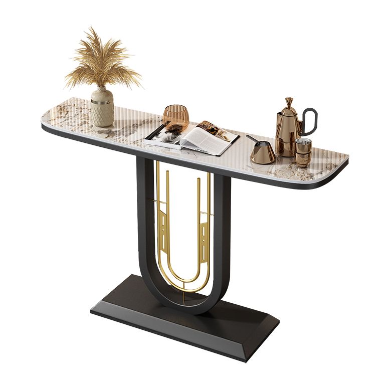 Tavolo console a mezza luna antico tavolo di divano console di finitura in pietra