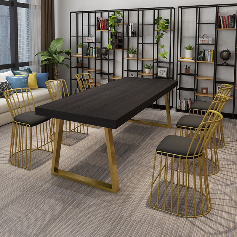 Rectangle Sled Base Home Furniture Solid Wood Dining Room Collection for Dining Room Clearhalo ' dining_table' 'Dining Tables & Seating' 'Dining Tables' 'furn' 'furn_dining_table' 'Furniture' 'furniture_dining_table' 'Kitchen & Dining Furniture' 'kitchen&dining_furn' 'kitchen' 'kitchen_dining_table' 1200x1200_3f1e5892-4c34-4376-b5ef-bfa8be6e398d