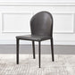Modern Style Leather Armless Dining Chairs Metal Dining Chair for Home Use