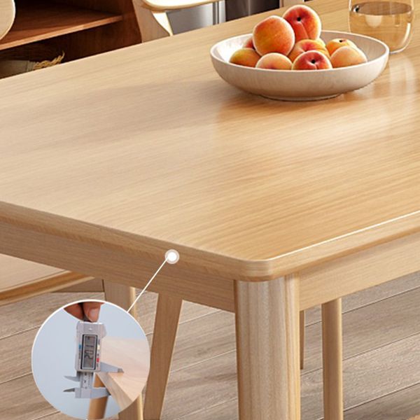 Modern Solid Wood Brown Dining Table Rectangle Shape Standard Dining Table for Kitchen Clearhalo ' dining_table' 'Dining Tables & Seating' 'Dining Tables' 'furn' 'furn_dining_table' 'Furniture' 'furniture_dining_table' 'Kitchen & Dining Furniture' 'kitchen&dining_furn' 'kitchen' 'kitchen_dining_table' 1200x1200_3f1f4031-978a-45d3-ad79-0e38922db29c
