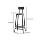 Industrial Iron Armless Footrest Stool Brown Upholstered Stool for Bristol Clearhalo 'Bar Furniture' 'Bar Stools' 'bar_stools' 'furn' 'furn_bar_stools' 'furniture_bar_stools' 'Kitchen & Dining Furniture' 'kitchen&dining_furn' 'kitchen' 'kitchen_furn' Furniture' 1200x1200_3f1f472f-c986-4da6-bef8-91d76aec771c