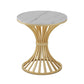 Simple Style Home Sintered Stone Dining Table Round Shape Table with Metallic Pedestal Base Clearhalo ' dining_table' 'Dining Tables & Seating' 'Dining Tables' 'furn' 'furn_dining_table' 'Furniture' 'furniture_dining_table' 'Kitchen & Dining Furniture' 'kitchen&dining_furn' 'kitchen' 'kitchen_dining_table' 1200x1200_3f21ceb0-e8f0-4741-ad86-b0a37d01b304