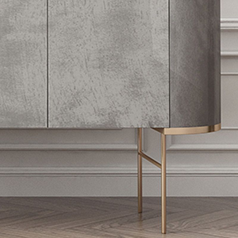 Wood Buffet Table Contemporary Style Side Board with Cabinets Clearhalo 'buffet_sideboard' 'Buffets & Sideboards' 'furn' 'furn_buffet_sideboard' 'Furniture' 'Kitchen & Dining Furniture' 1200x1200_3f21eb7c-0ab5-4e33-a7c7-93bb23a37348