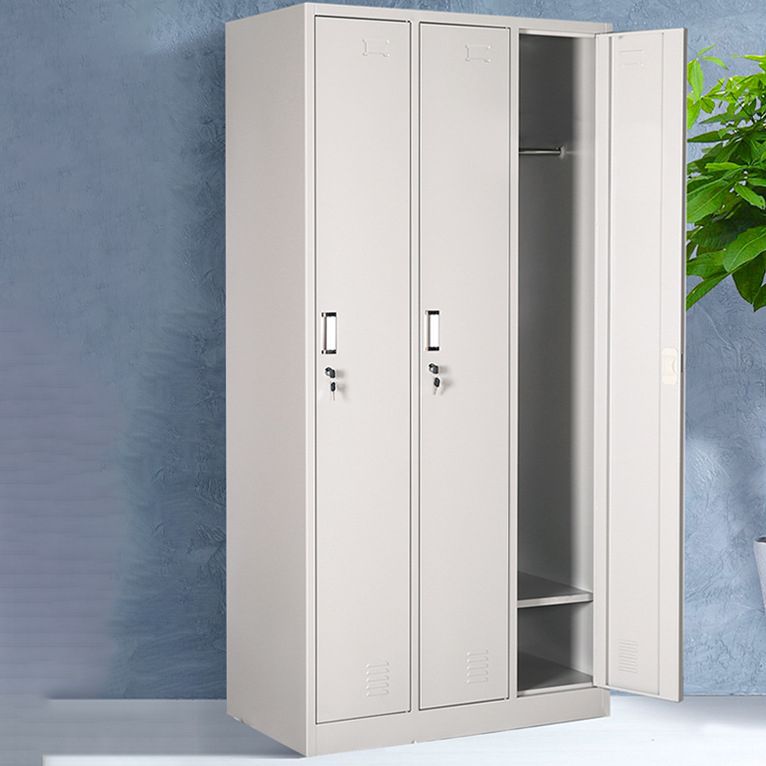 Scharnierende garderobe kast eigentijdse metalen garderobe armoire voor slaapkamer