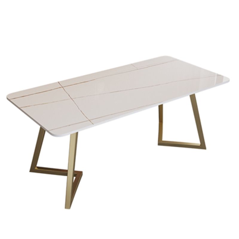 Modern Stone Office Desk Rectangular Shape Task Desk in White /Black Clearhalo 'furn' 'furn_office_desk' 'Furniture' 'Office Desks' 'Office Furniture' 'office_desk' 1200x1200_3f23be82-172d-4da2-ad1b-c0fc12ce42f6