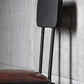 Industrial Armless Counter Stool Iron Bar Stool with Leather Cushion and Footrest