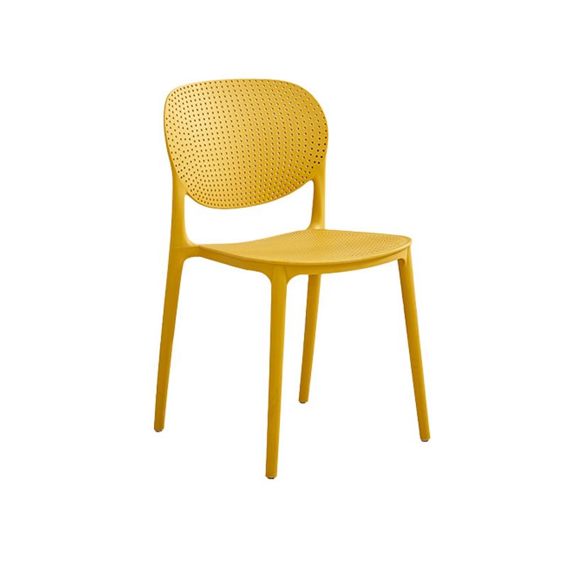 Plastic Modern Indoor-Outdoor Side Chair Home Open Back Dining Side Chair Clearhalo ' kitchen&dining_furn' 'Dining Chairs' 'Dining Tables & Seating' 'dining_chair' 'furn' 'furn_dining_chair' 'Furniture' 'furniture_dining_chair' 'Kitchen & Dining Furniture' 'kitchen' 1200x1200_3f2542ca-0ceb-460b-9337-758da102bfa8