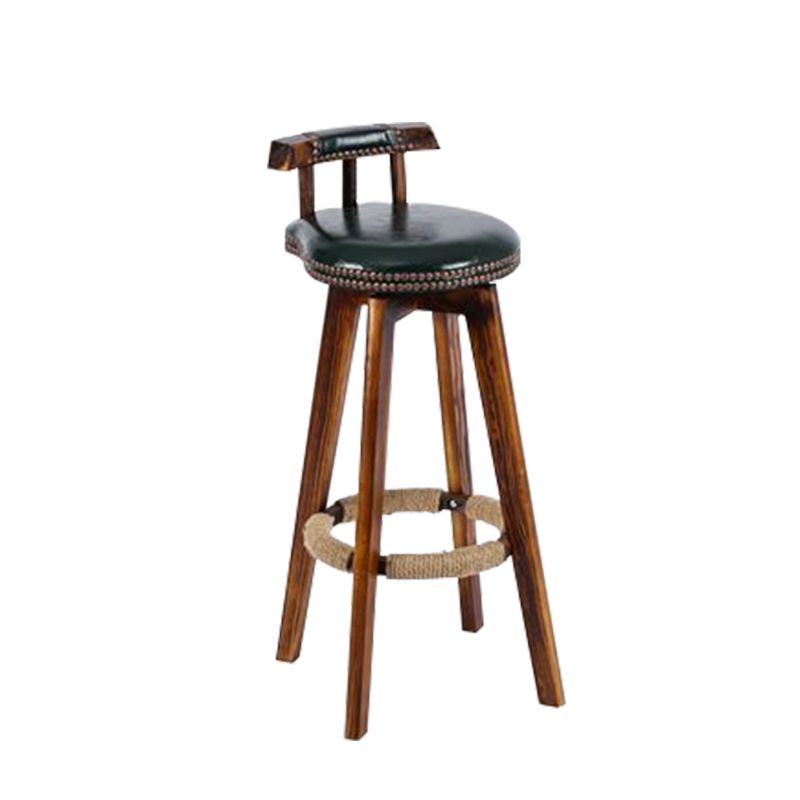 Industriële lage rug dineren krukken armloze barkrukken met houtbasis